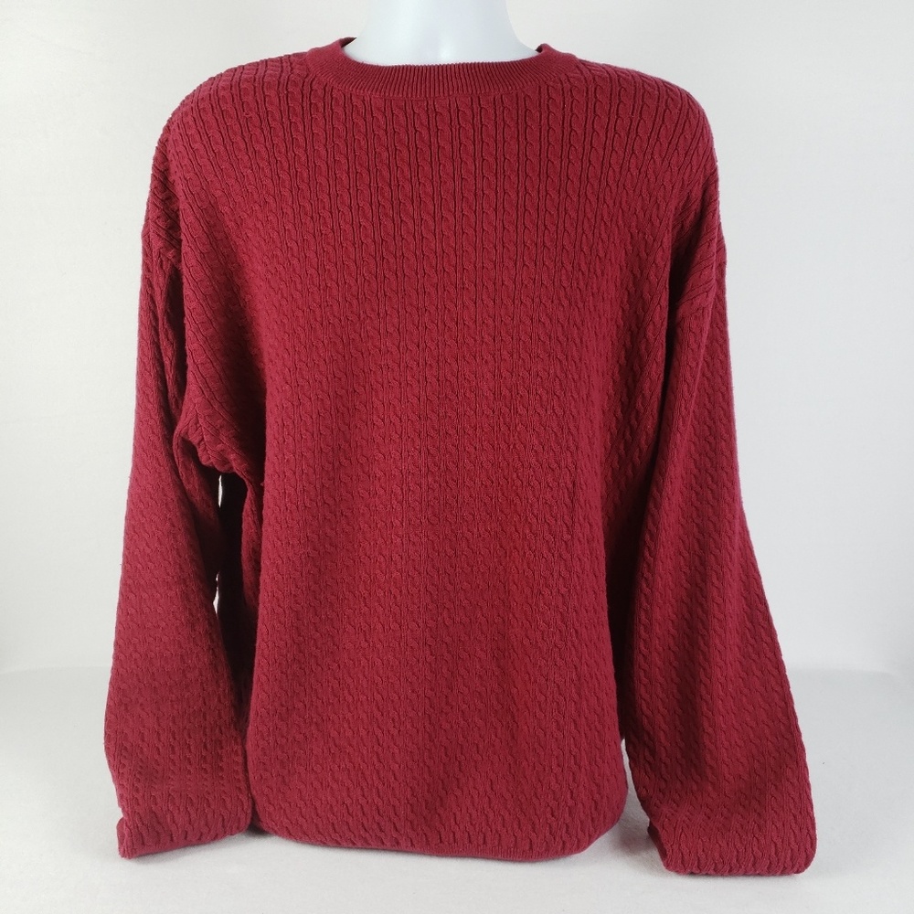 Overton Mens Xl Lightweight Cable Sweater
Size XL